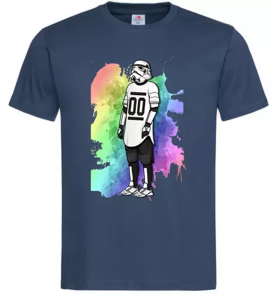 Мужская футболка Штурмовик бризки Темно-синий фото