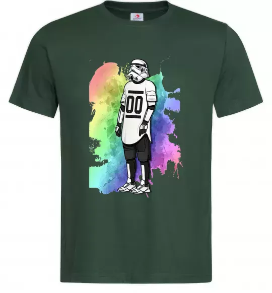 Мужская футболка Штурмовик бризки Темно-зеленый фото