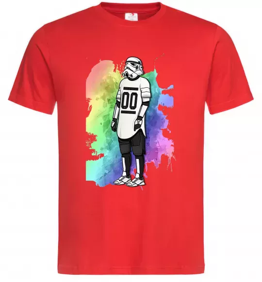 Мужская футболка Штурмовик бризки Красный фото