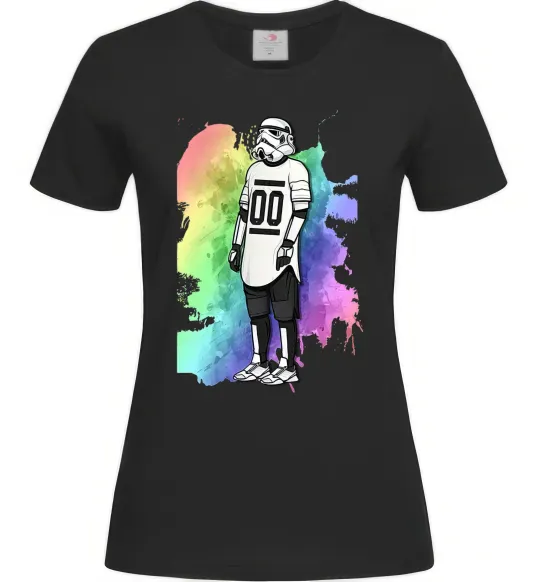 Жіноча футболка Штурмовик бризки Чорний фото