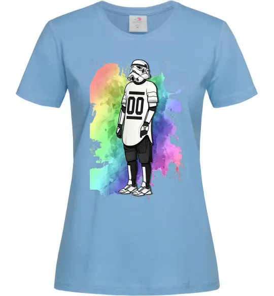 Жіноча футболка Штурмовик бризки Блакитний фото