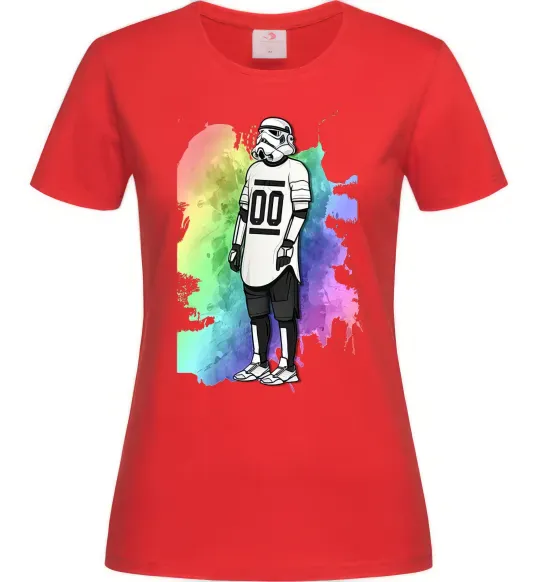 Жіноча футболка Штурмовик бризки Червоний фото