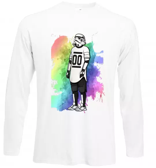 Лонгслив Штурмовик бризки Белый фото