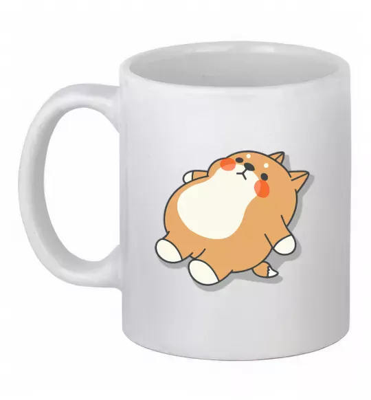 Чашка керамическая Хаскі засумував Белый фото