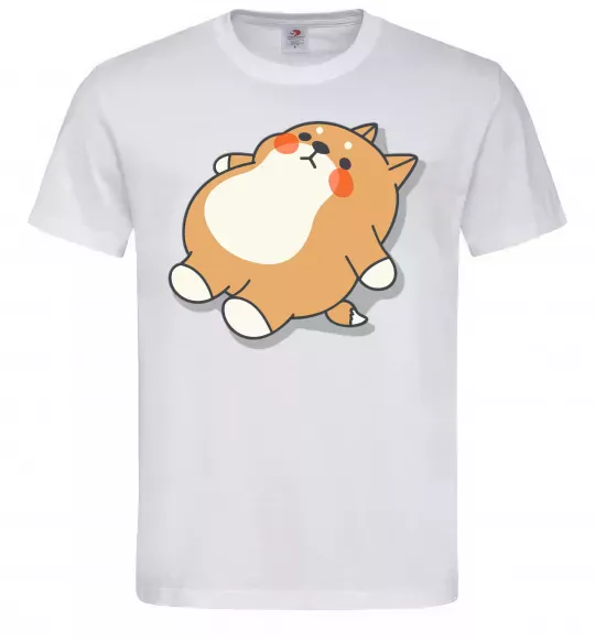 Мужская футболка Хаскі засумував Белый фото