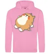 Женская толстовка (худи) Хаскі засумував Розовый фото