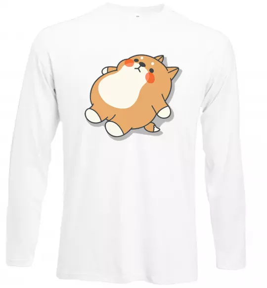 Лонгслив Хаскі засумував Белый фото