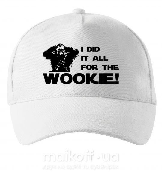 Кепка I did it all for the wookie Білий фото