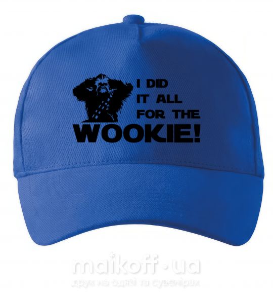 Кепка I did it all for the wookie Ярко-синий фото