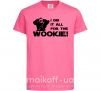 Детская футболка I did it all for the wookie Ярко-розовый фото