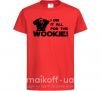 Детская футболка I did it all for the wookie Красный фото