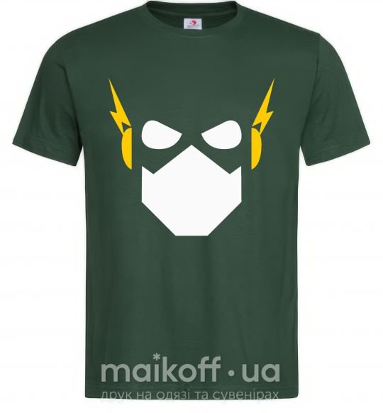 Чоловіча футболка Flash minimal Темно-зелений фото