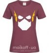 Жіноча футболка Flash minimal Бордовий фото