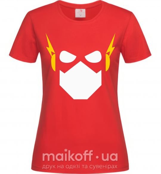 Жіноча футболка Flash minimal Червоний фото