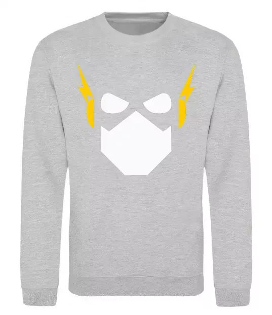 Світшот Flash minimal Сірий меланж фото