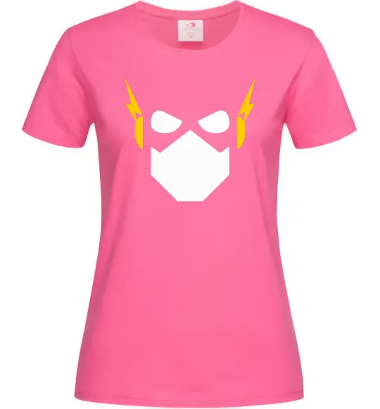 Жіноча футболка Flash minimal Яскраво-рожевий фото