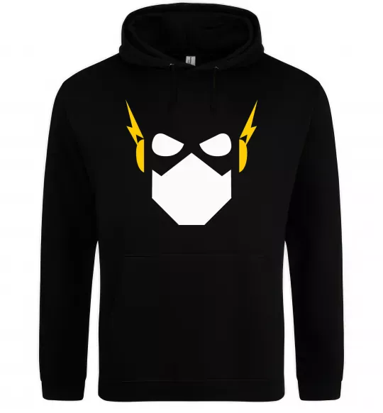 Мужская толстовка (худи) Flash minimal Черный фото