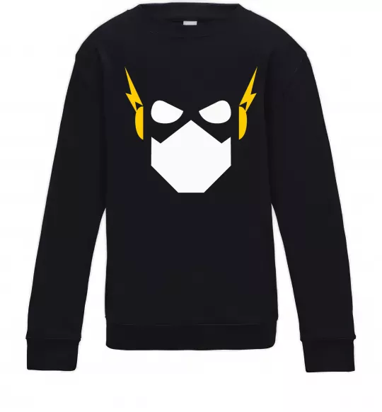 Детский Свитшот Flash minimal Черный фото