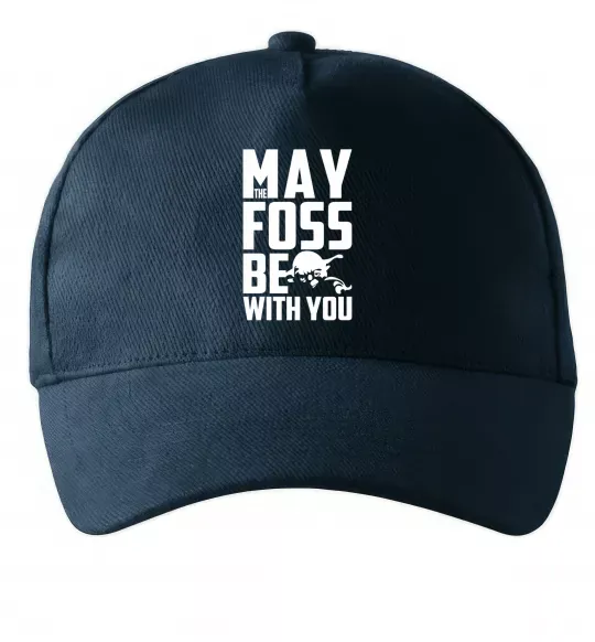 Кепка May the foss be with you Темно-синій фото