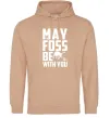 Чоловіча толстовка (худі) May the foss be with you Пісочний фото