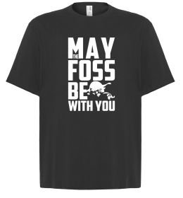 Футболка Оверсайз May the foss be with you