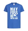 Дитяча футболка May the foss be with you Яскраво-синій фото