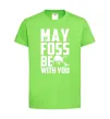 Дитяча футболка May the foss be with you Лаймовий фото