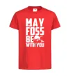 Дитяча футболка May the foss be with you Червоний фото