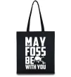 Эко-сумка May the foss be with you Черный фото