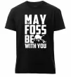 Чоловіча преміум футболка May the foss be with you Чорний фото