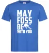 Мужская футболка May the foss be with you Ярко-синий фото