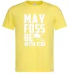Мужская футболка May the foss be with you Лимонный фото