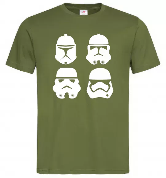 Мужская футболка Штурмовики еволюція Оливковый фото