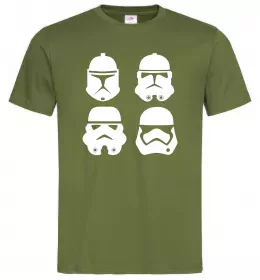 Мужская футболка Штурмовики еволюція Оливковый фото