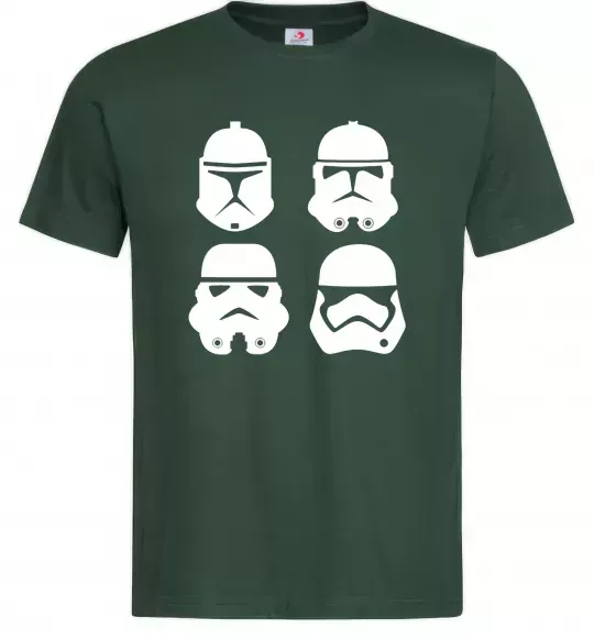 Мужская футболка Штурмовики еволюція Темно-зеленый фото