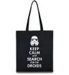 Эко-сумка Keep calm and search for the droids Черный Эко-сумка Keep calm and search for the droids Черный фото