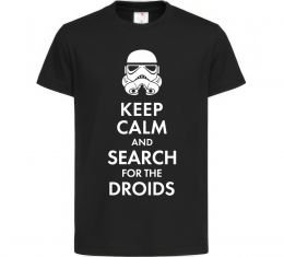 Дитяча футболка Keep calm and search for the droids