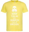 Мужская футболка Keep calm and search for the droids Лимонный Мужская футболка Keep calm and search for the droids Лимонный фото