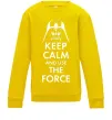 Детский Свитшот Keep calm and use the force Солнечно желтый Детский Свитшот Keep calm and use the force Солнечно желтый фото
