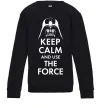 Детский Свитшот Keep calm and use the force Черный Детский Свитшот Keep calm and use the force Черный фото