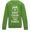 Детский Свитшот Keep calm and use the force Лаймовый Детский Свитшот Keep calm and use the force Лаймовый фото