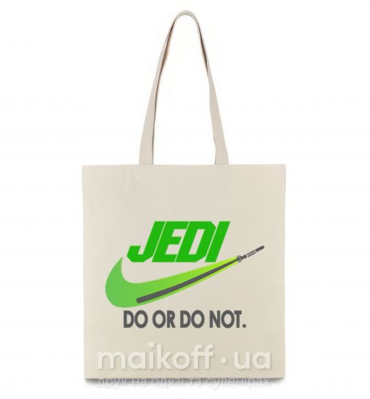 Еко-сумка Jedi do or do not Бежевий фото