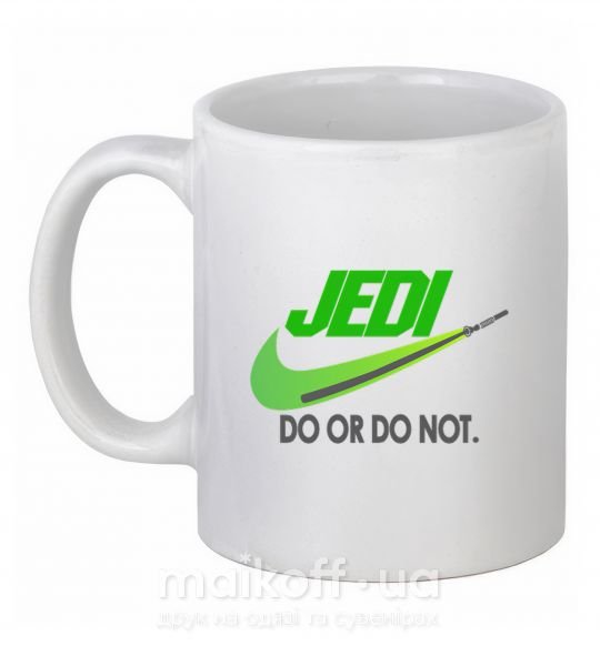 Чашка керамічна Jedi do or do not Білий фото