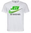 Мужская футболка Jedi do or do not Белый фото