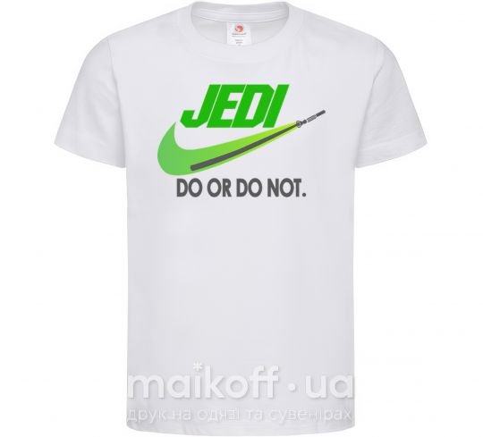 Дитяча футболка Jedi do or do not Білий фото