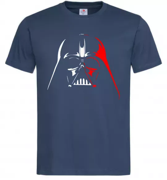 Мужская футболка Дарт Вейдер біло-червоний Темно-синий фото
