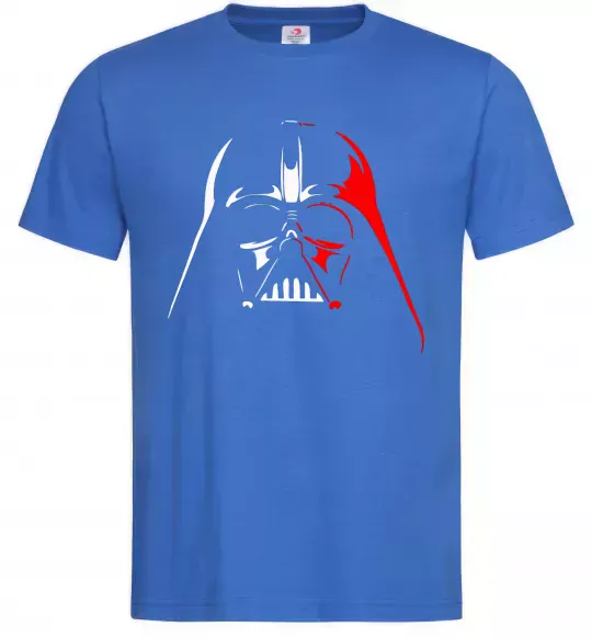 Мужская футболка Дарт Вейдер біло-червоний Ярко-синий фото