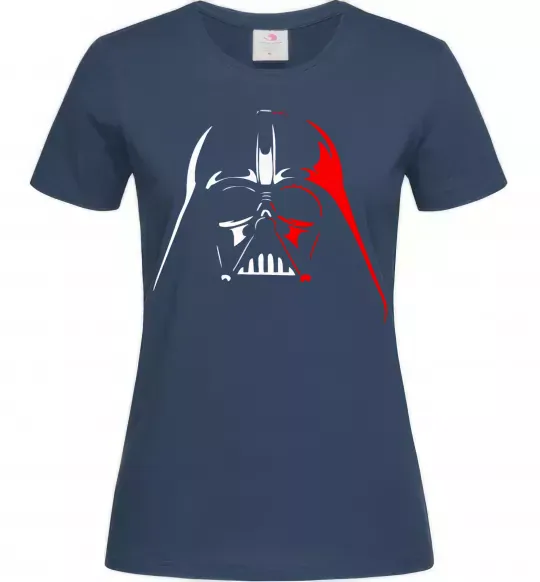 Женская футболка Дарт Вейдер біло-червоний Темно-синий фото