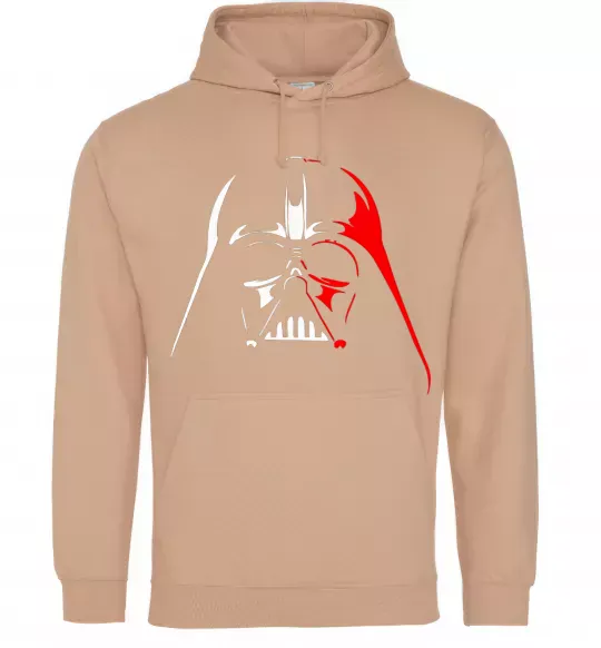 Женская толстовка (худи) Дарт Вейдер біло-червоний Песочный фото