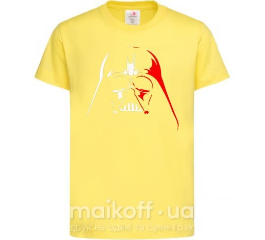 Детская футболка Дарт Вейдер бело-красный Лимонный фото
